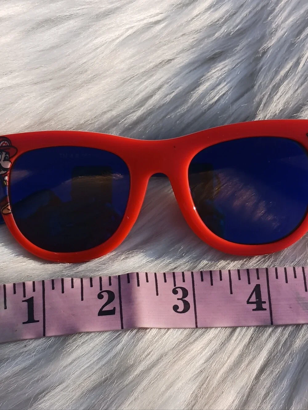 Super Mario Sunglasses Red Blue Yellow Star Nintendo Gamer Kids Childrens